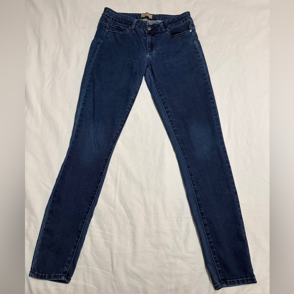 PAIGE Peg Super Skinny Jeans Medium Dark Wash Blue (Women’s Size 27)